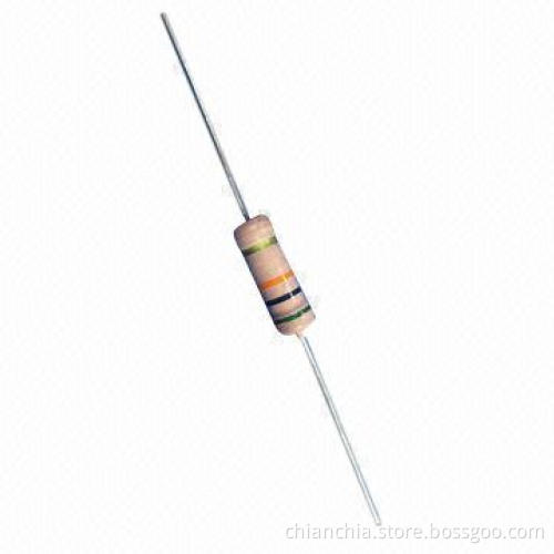 Carbon film resistor has long life stability and low cost
